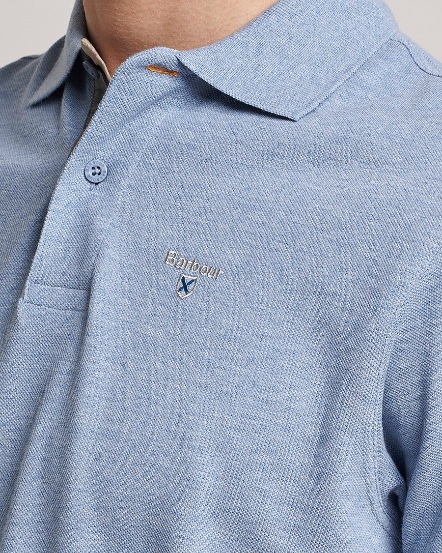 Herre | Polotrøjer | Barbour Lifestyle | Tartan Pique Polo Sky Marl