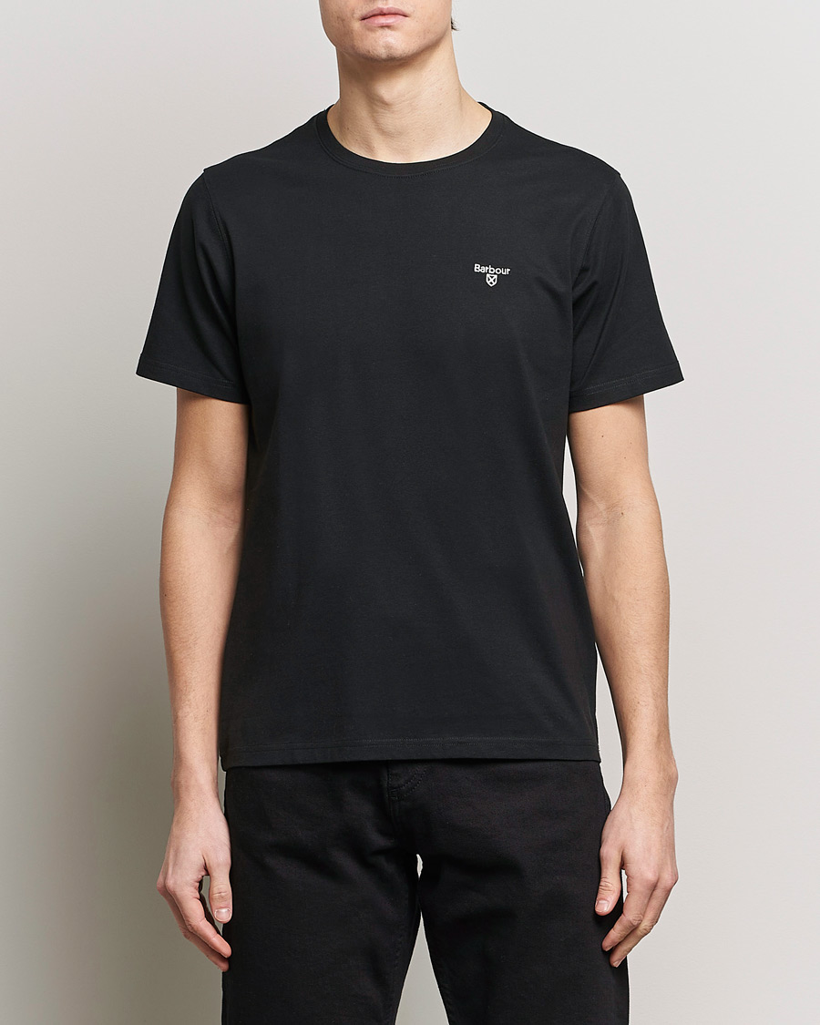 Herre | T-Shirts | Barbour Lifestyle | Essential Sports T-Shirt Black