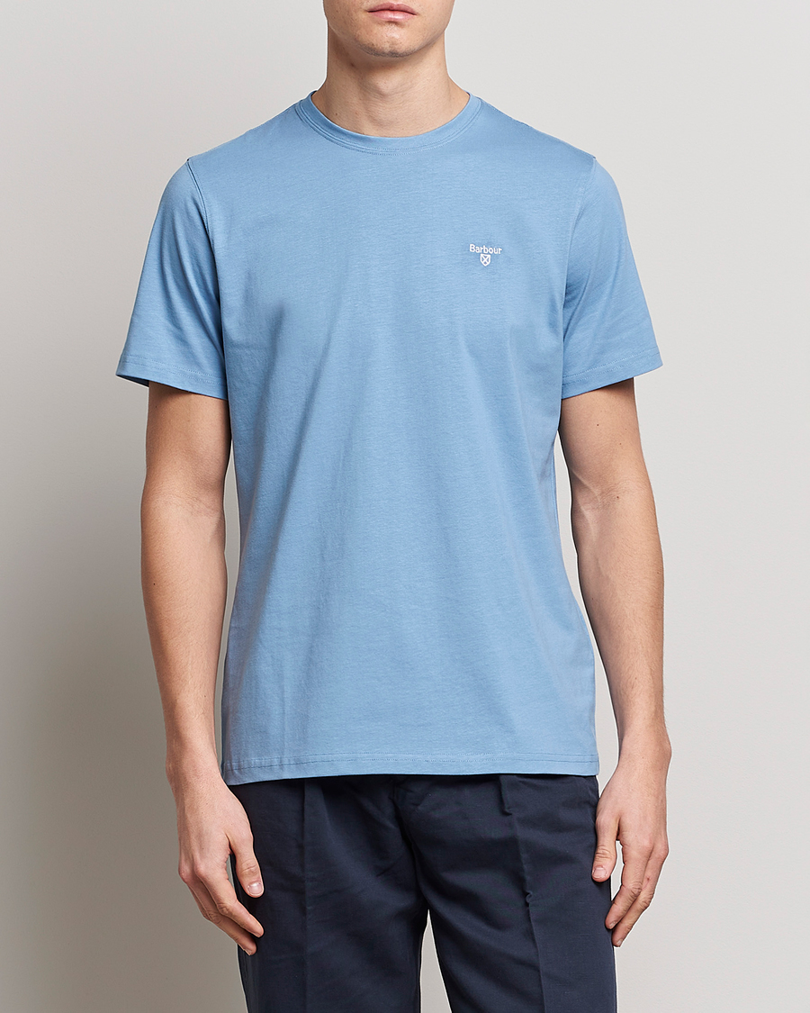 Herre | T-Shirts | Barbour Lifestyle | Sports Crew Neck T-Shirt Blue