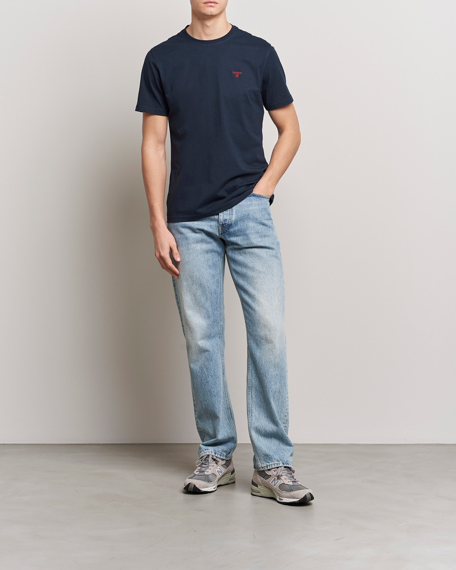 Herre | T-Shirts | Barbour Lifestyle | Essential Sports T-Shirt Navy