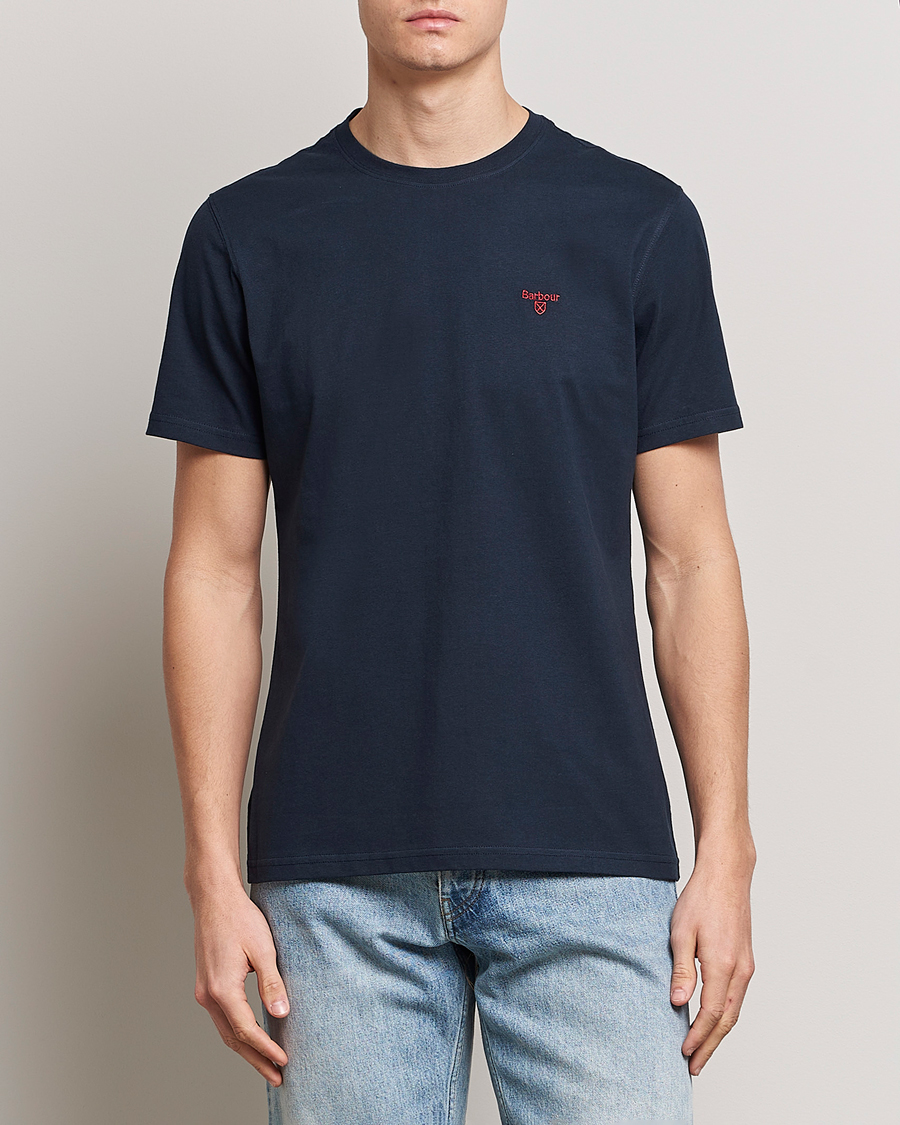 Herre |  | Barbour Lifestyle | Sports Crew Neck T-Shirt Navy