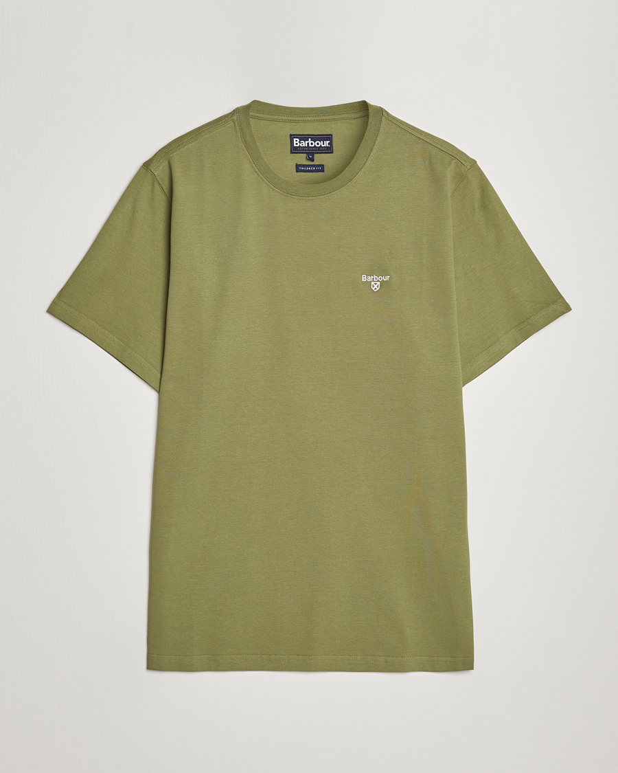 Herre | T-Shirts | Barbour Lifestyle | Essential Sports T-Shirt Burnt Olive