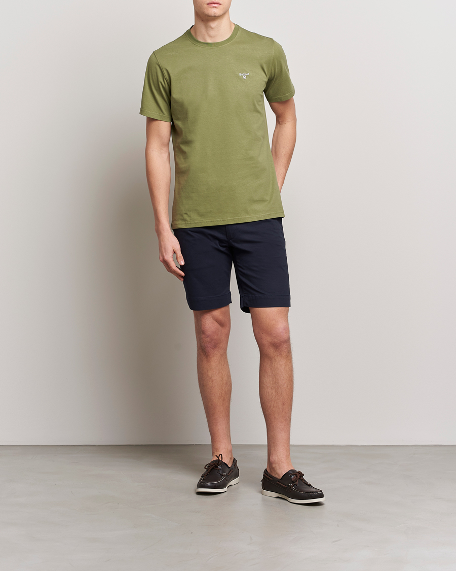 Herre | T-Shirts | Barbour Lifestyle | Essential Sports T-Shirt Burnt Olive