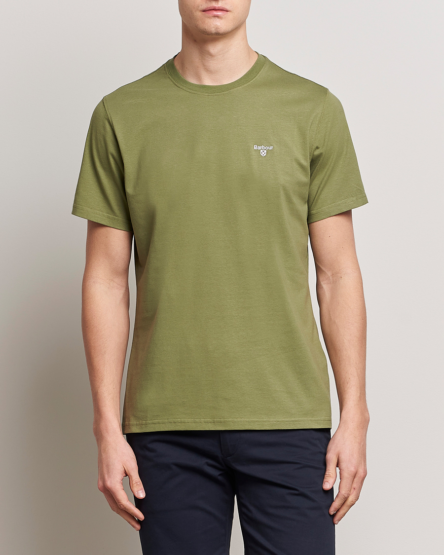 Herre | Kortærmede t-shirts | Barbour Lifestyle | Essential Sports T-Shirt Burnt Olive