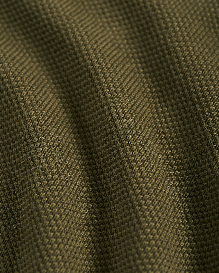 Herre | Trøjer | GANT | Cotton Pique Crew Neck Sweater Racing Green