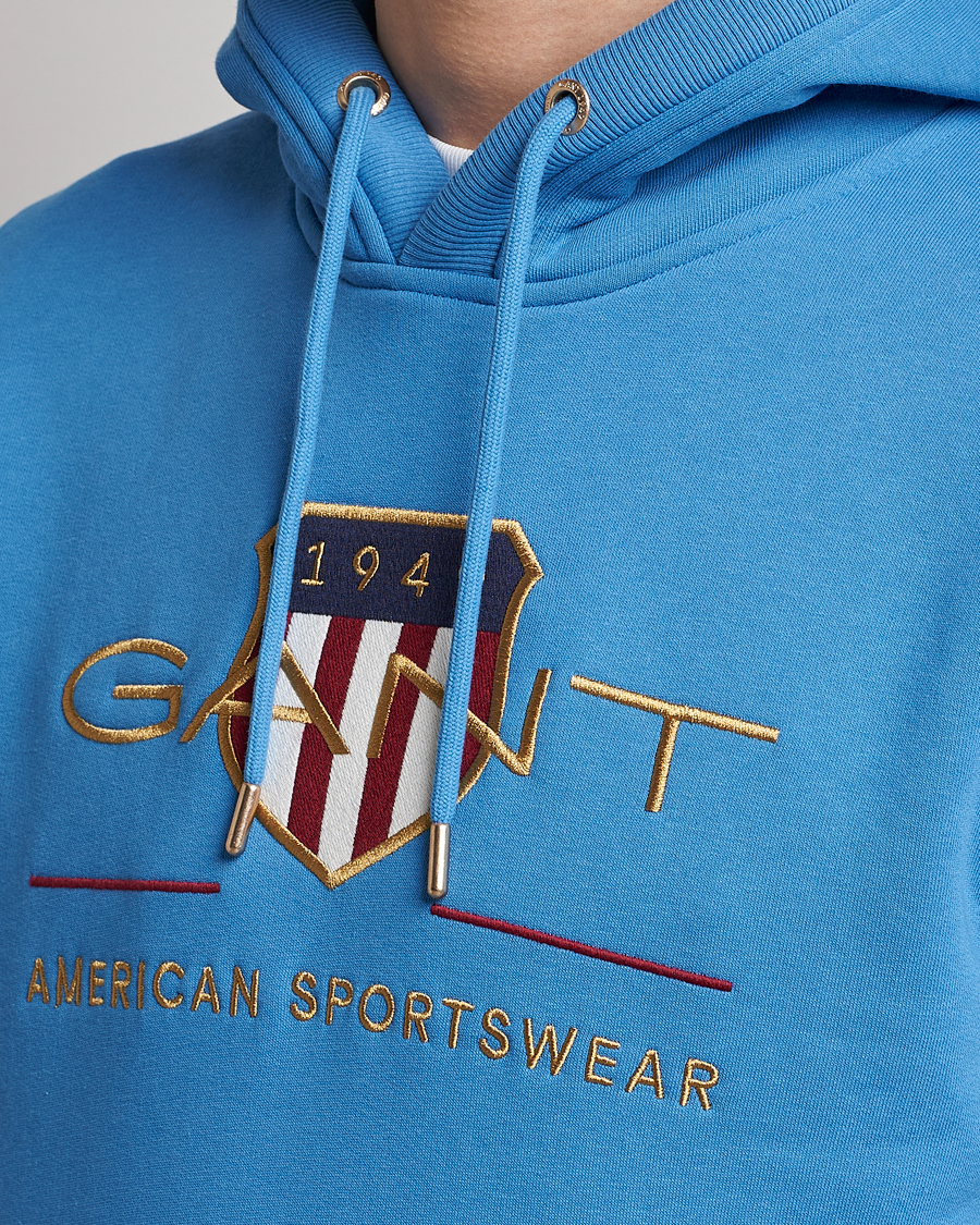 Herre | Trøjer | GANT | Archive Shield Hoodie Day Blue
