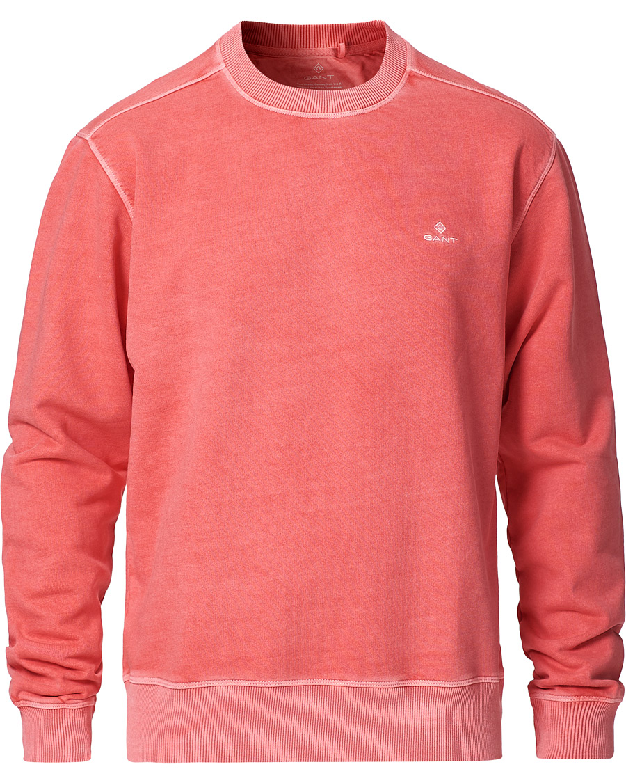 Herre | Trøjer | GANT | Sunbleached Crew Neck Sweatshirts Watermelon Pink