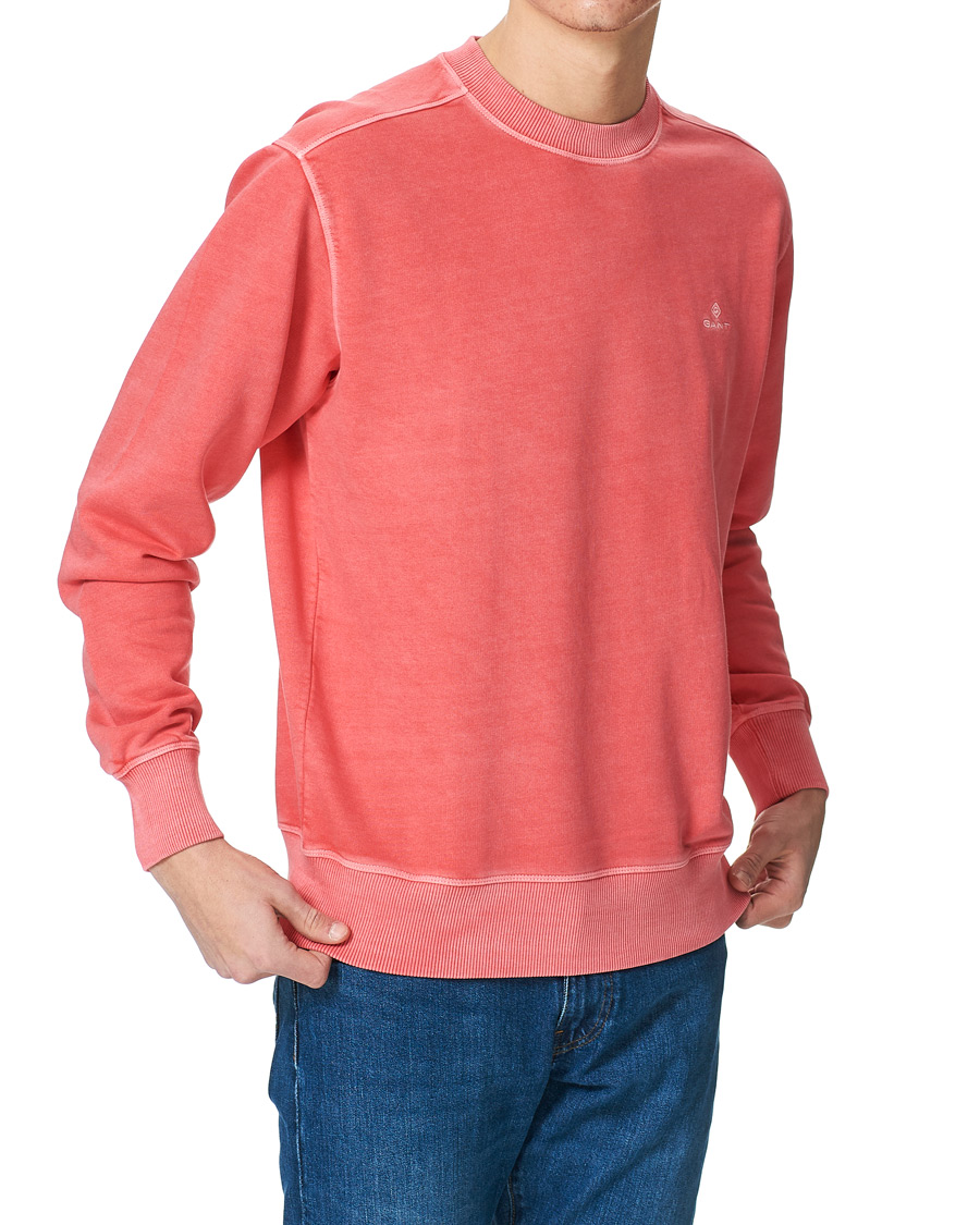 Herre | Trøjer | GANT | Sunbleached Crew Neck Sweatshirts Watermelon Pink