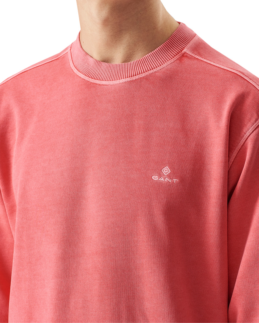 Herre | Trøjer | GANT | Sunbleached Crew Neck Sweatshirts Watermelon Pink