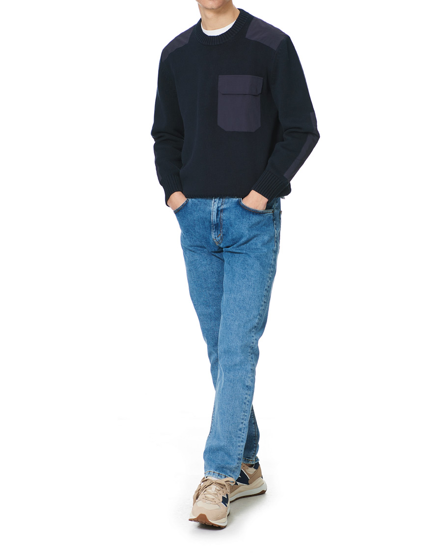 Herre | Trøjer | GANT | Rough Weather Crew Neck Sweater Evening Blue