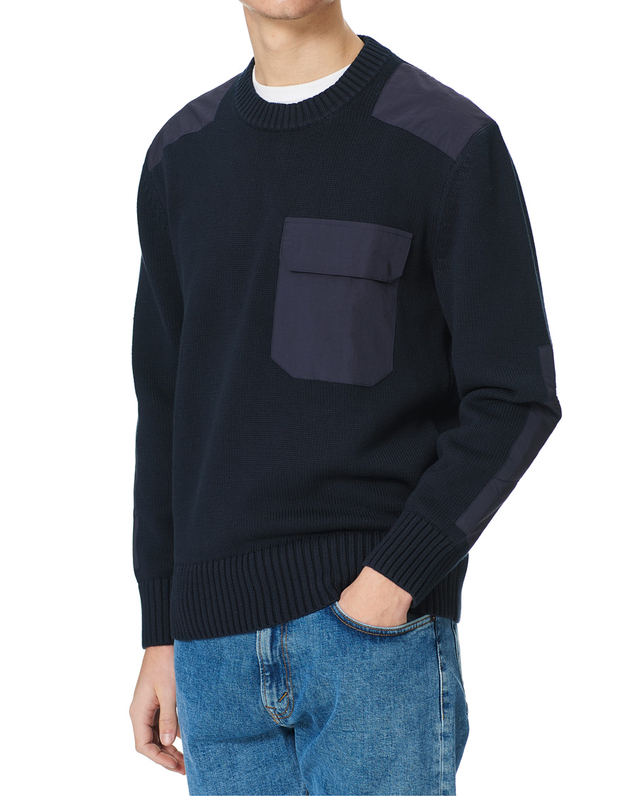 Herre | Trøjer | GANT | Rough Weather Crew Neck Sweater Evening Blue