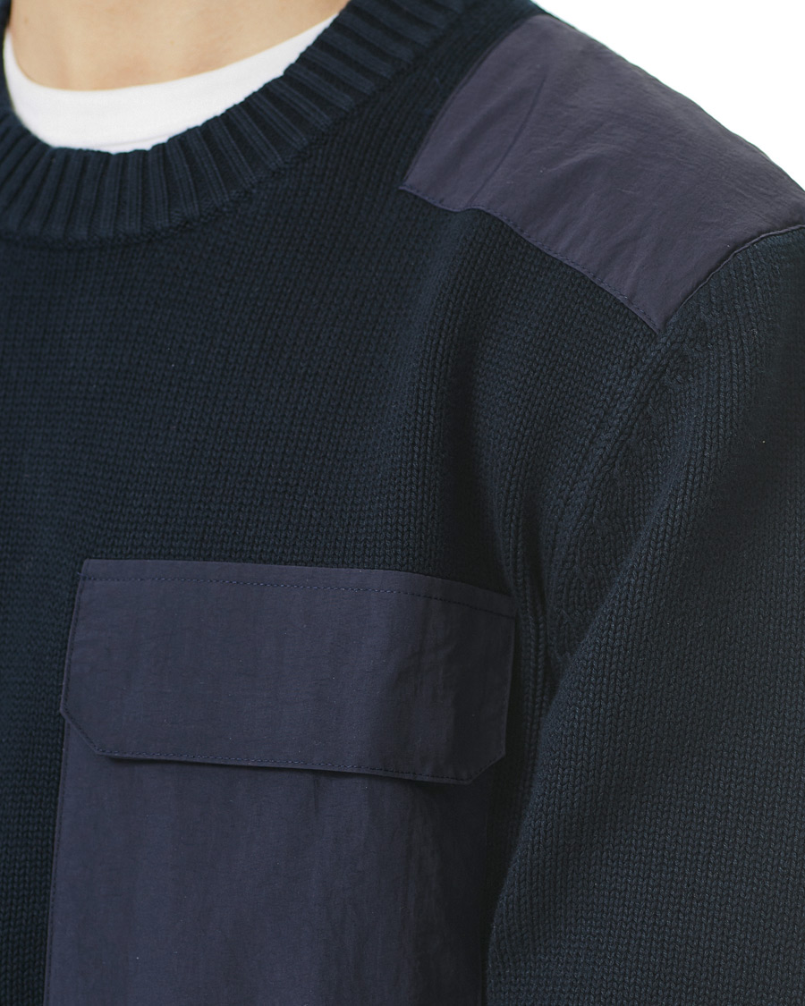 Herre | Trøjer | GANT | Rough Weather Crew Neck Sweater Evening Blue