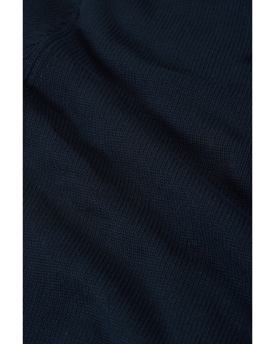 Herre | Trøjer | GANT | Rough Weather Half-Zip Sweater Evening Blue