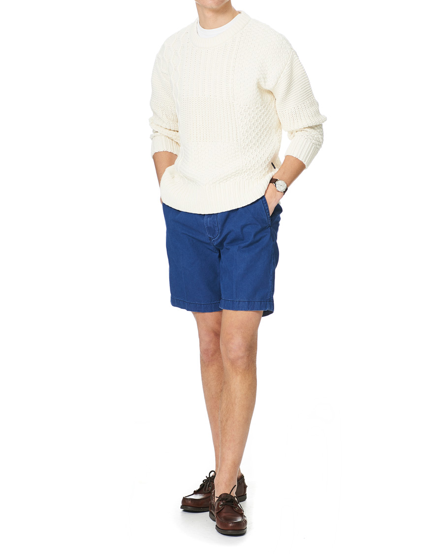 Herre | Shorts | GANT | Foam Dyed Shorts Indigo Blue