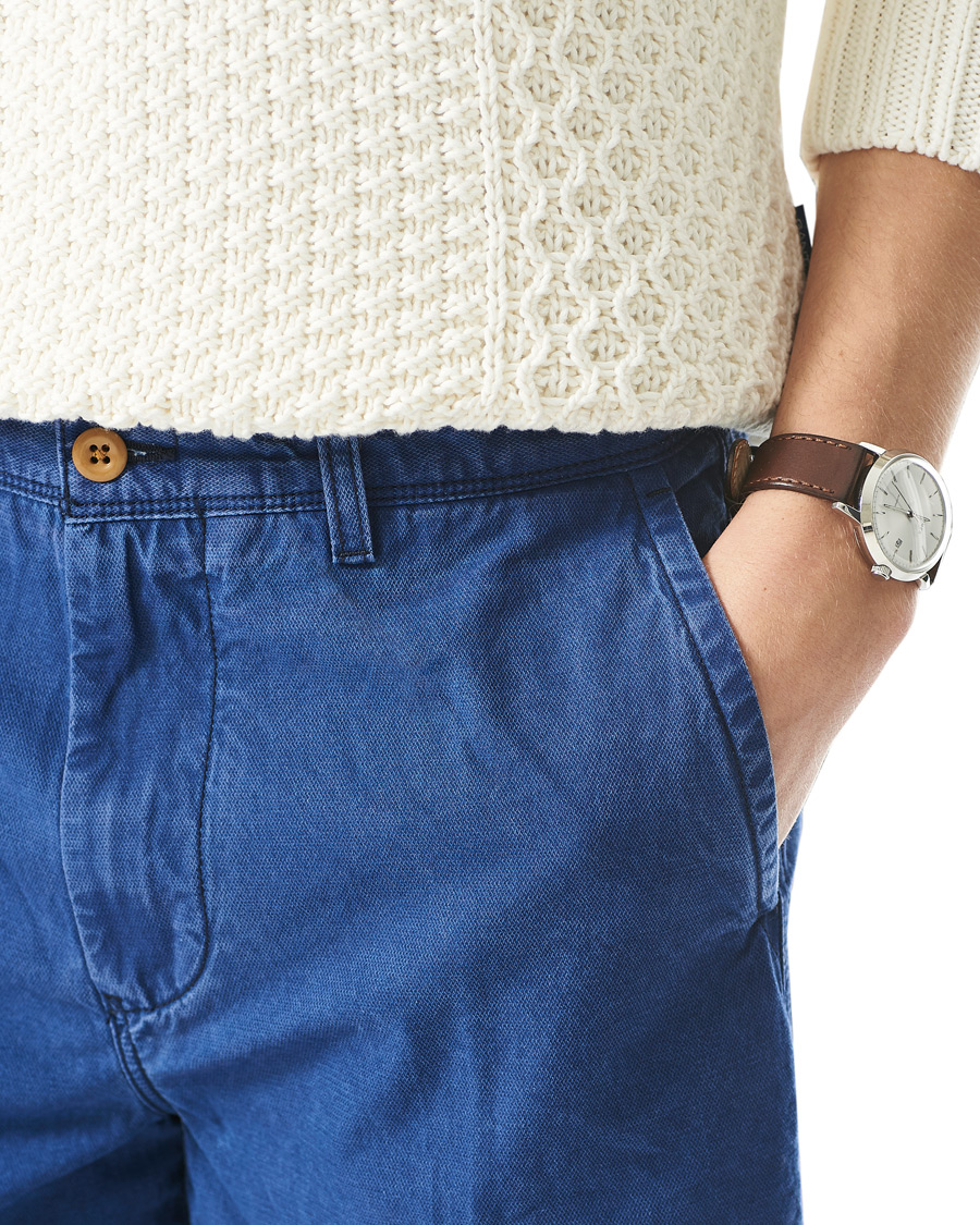 Herre | Shorts | GANT | Foam Dyed Shorts Indigo Blue