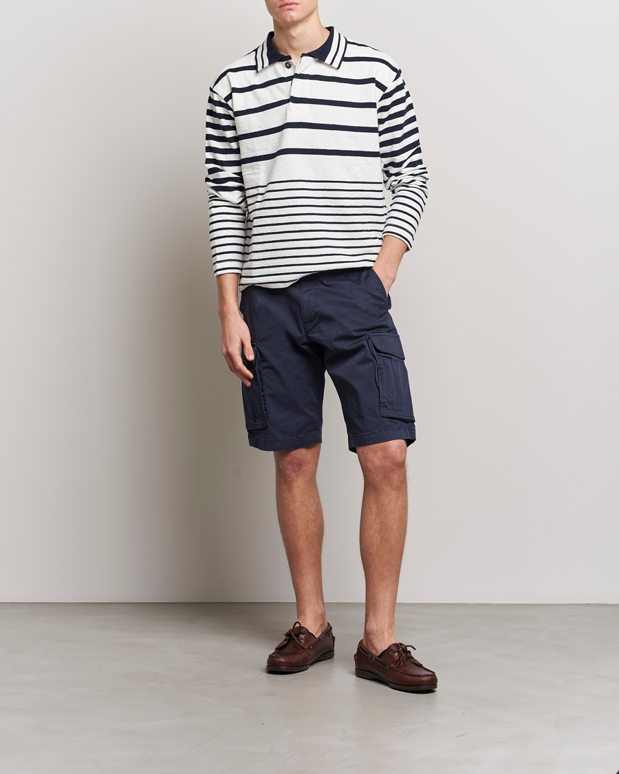 Herre | Shorts | GANT | Relaxed Twill Cargoshorts Marine