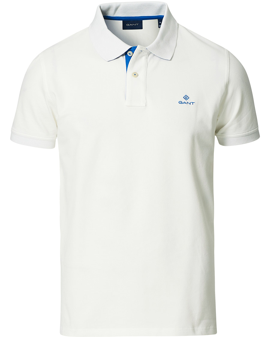 Herre | Polotrøjer | GANT | Contrast Collar Polo Eggshell