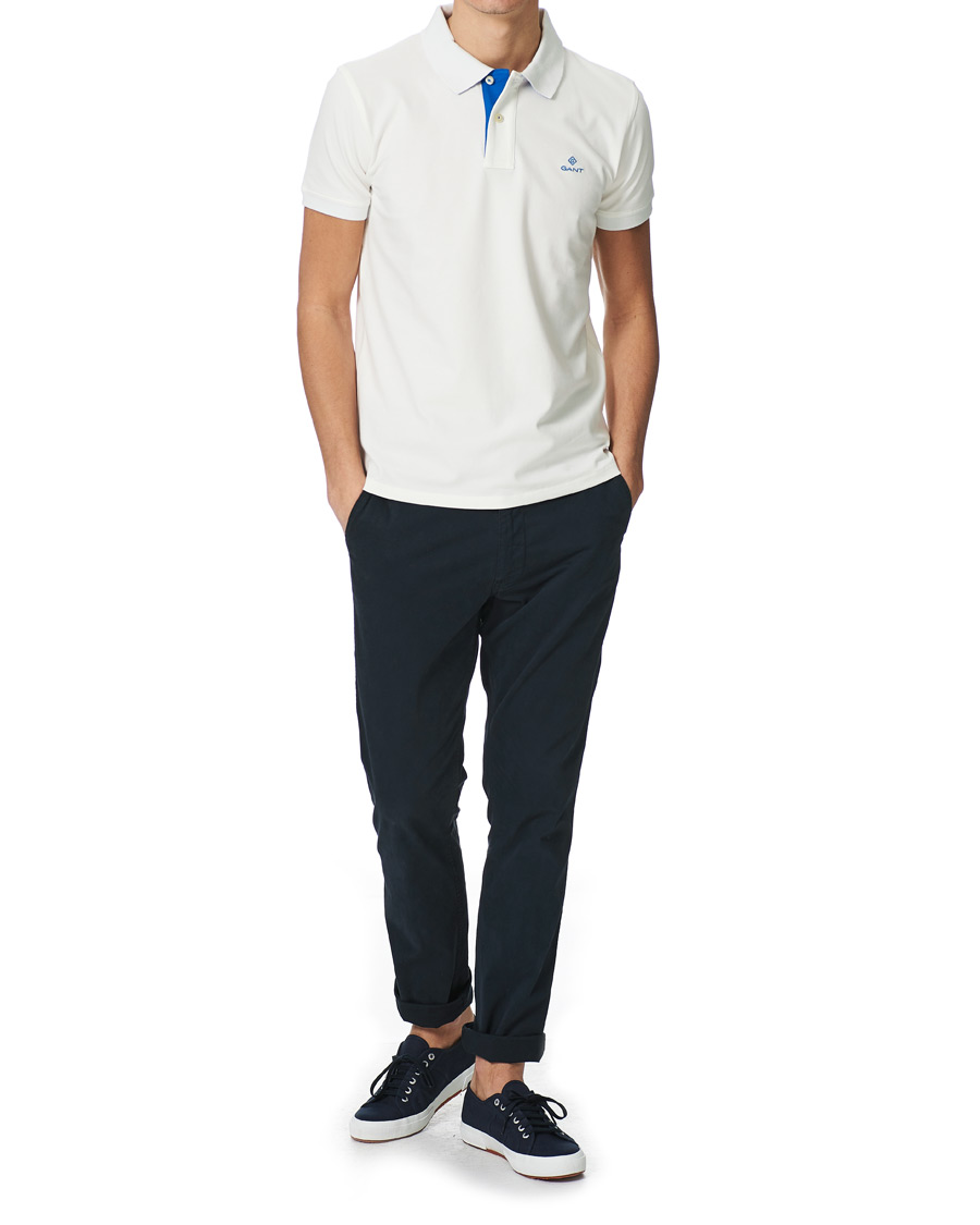 Herre | Polotrøjer | GANT | Contrast Collar Polo Eggshell