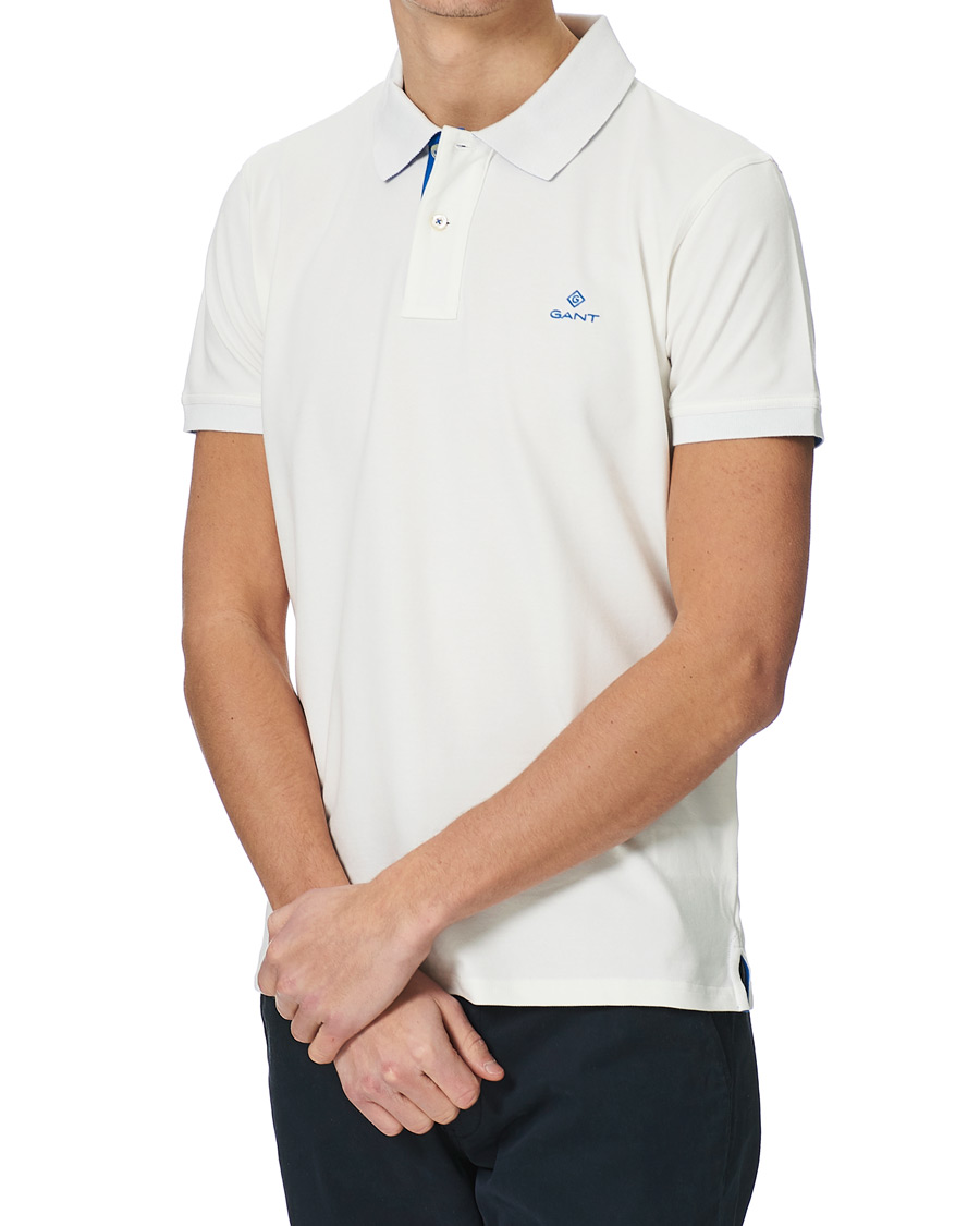 Herre | Polotrøjer | GANT | Contrast Collar Polo Eggshell