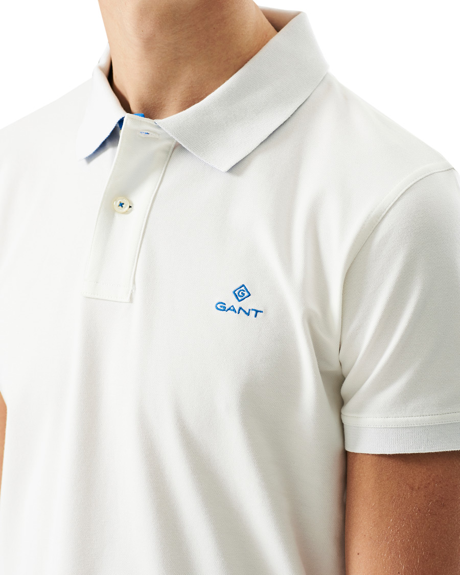 Herre | Polotrøjer | GANT | Contrast Collar Polo Eggshell
