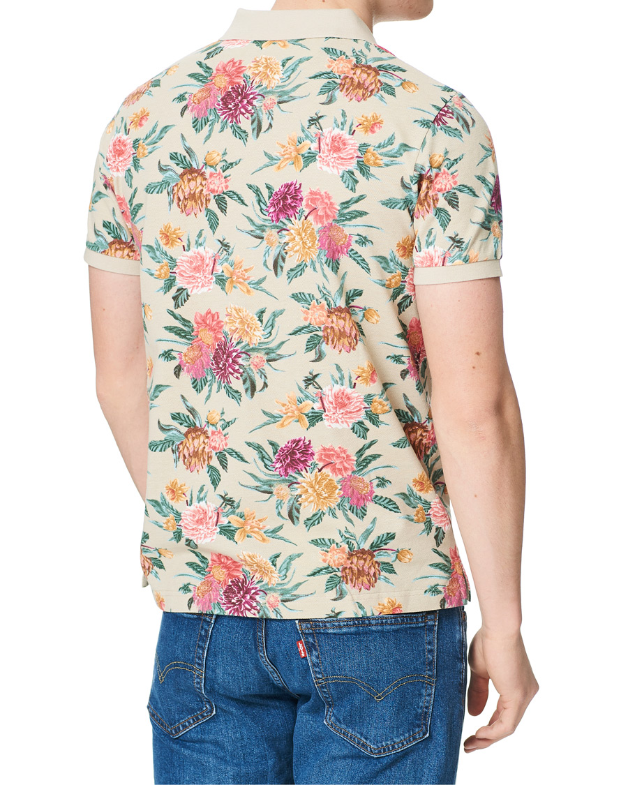 Herre | Polotrøjer | GANT | Dalia Printed Flower Polo Plaza Taupe