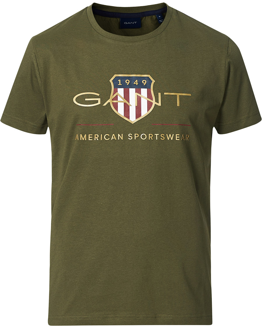 Herre | T-Shirts | GANT | Archive Shield Logo Tee Racing Green