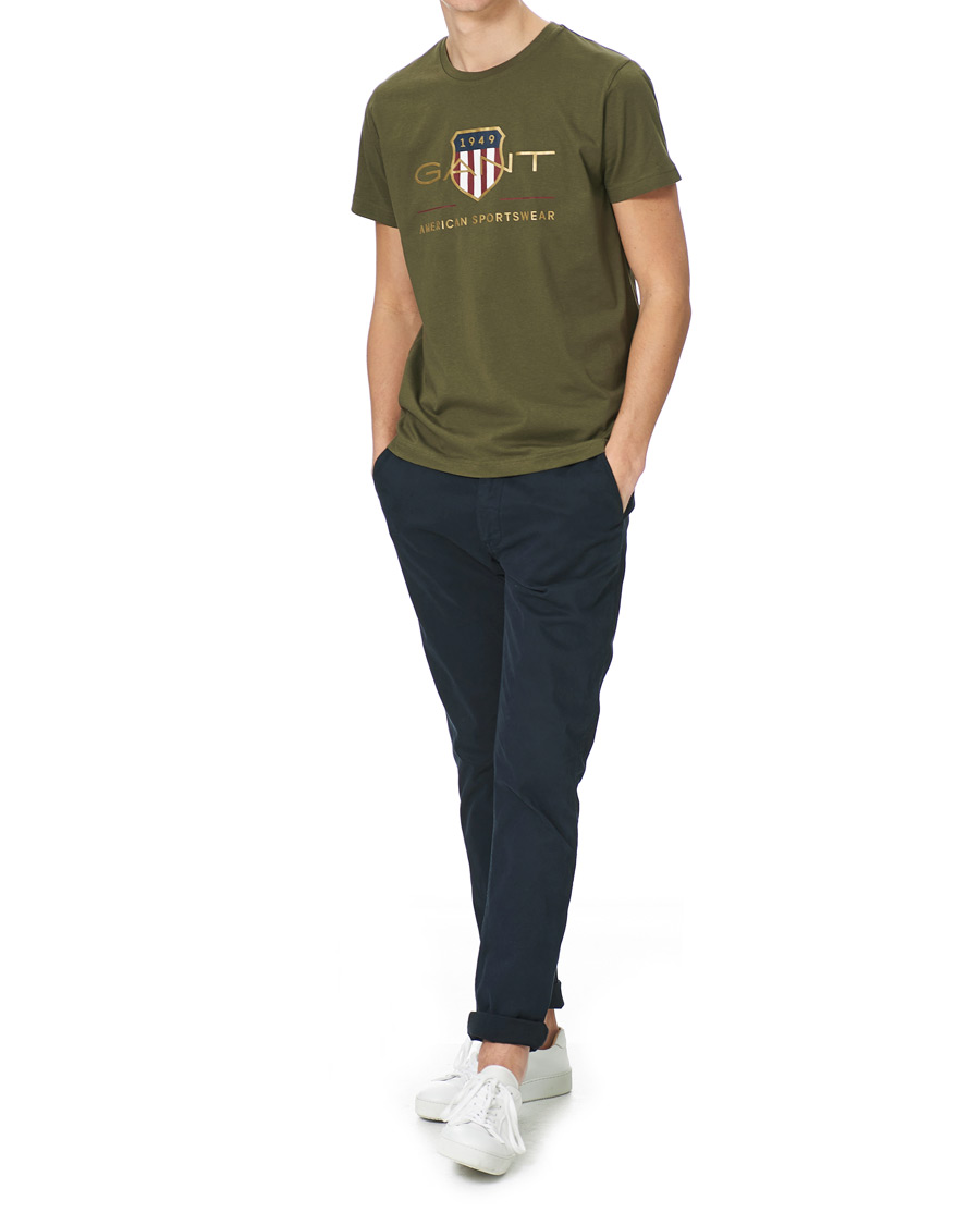 Herre | T-Shirts | GANT | Archive Shield Logo Tee Racing Green
