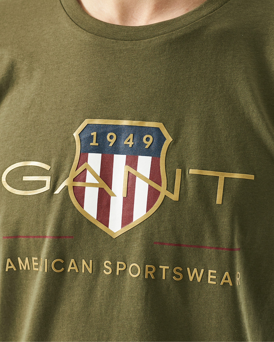 Herre | T-Shirts | GANT | Archive Shield Logo Tee Racing Green