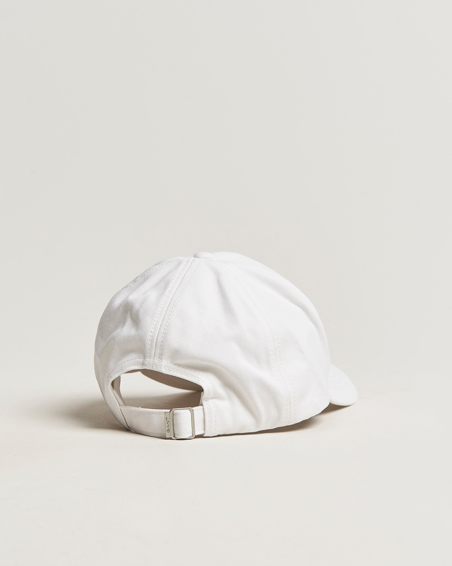 Herre | GANT High Cotton Twill Cap White | GANT | High Cotton Twill Cap White