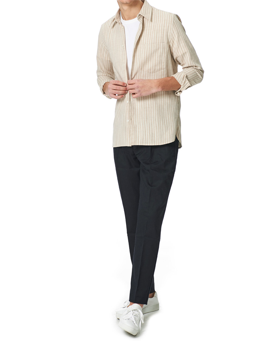 Herre | Skjorter | Samsøe Samsøe | Samsøe & Samsøe Liam Cotton Linen Shirt Pure Cashmere