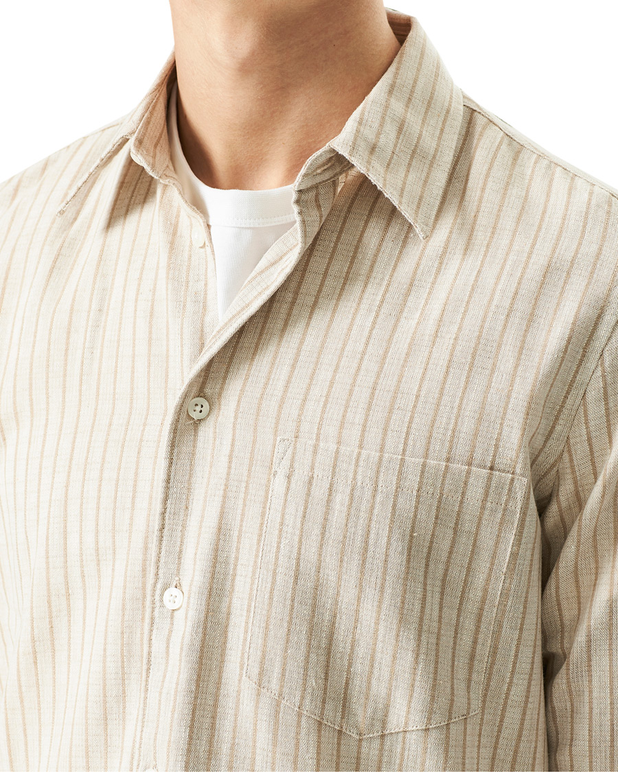 Herre | Skjorter | Samsøe Samsøe | Samsøe & Samsøe Liam Cotton Linen Shirt Pure Cashmere