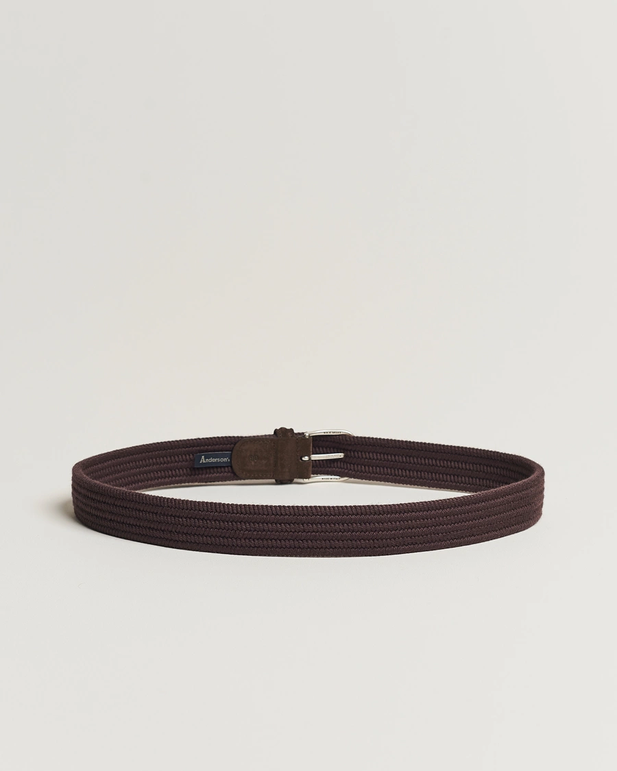 Herre |  | Anderson's | Braided Wool Belt Brown