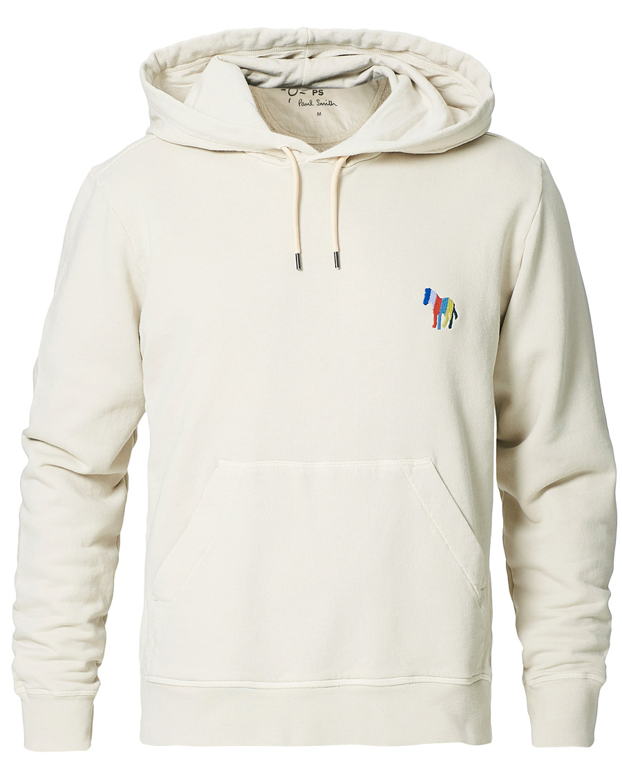 Herre | Trøjer | PS Paul Smith | Embroidered Zebra Hoodie Off White