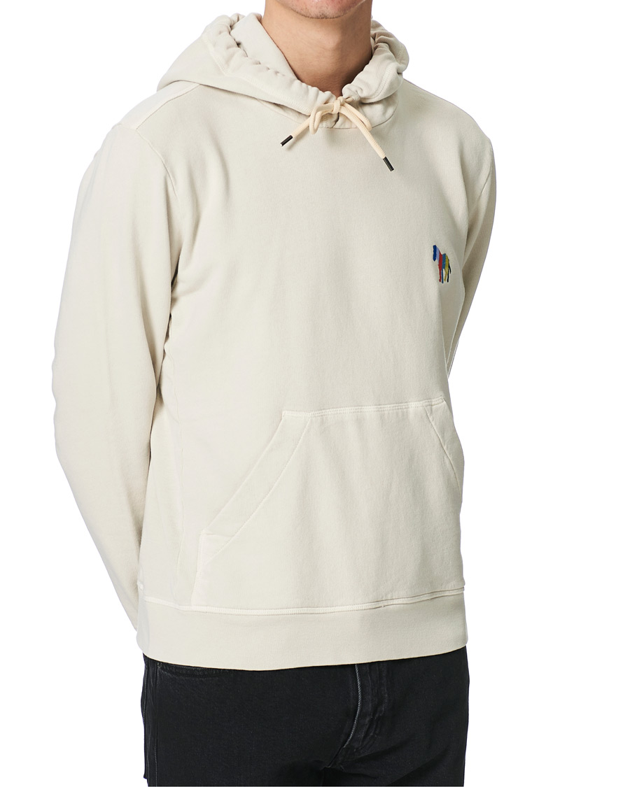 Herre | Trøjer | PS Paul Smith | Embroidered Zebra Hoodie Off White