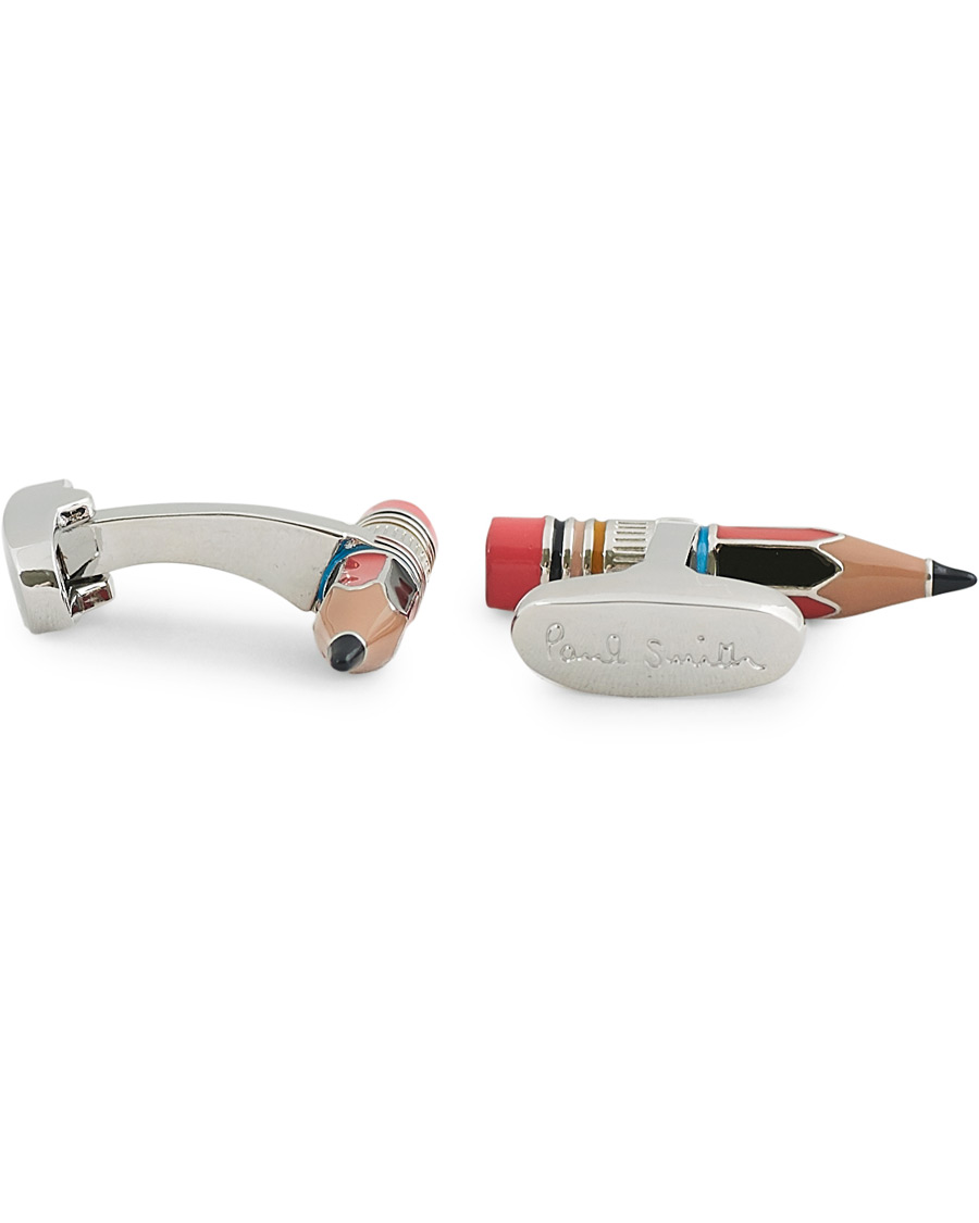 Herre |  | Paul Smith | Pencil Cufflink Silver Stripe