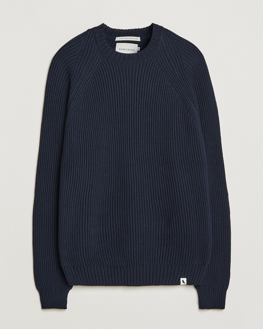 Herre | Trøjer | Peregrine | Harry Organic Cotton Sweater Navy