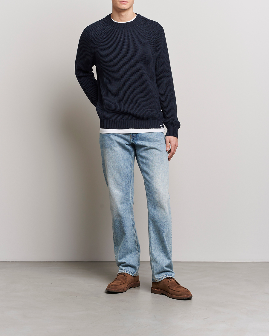 Herre | Trøjer | Peregrine | Harry Organic Cotton Sweater Navy