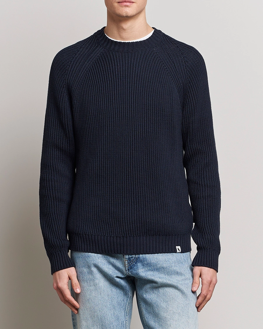 Herre | Trøjer | Peregrine | Harry Organic Cotton Sweater Navy