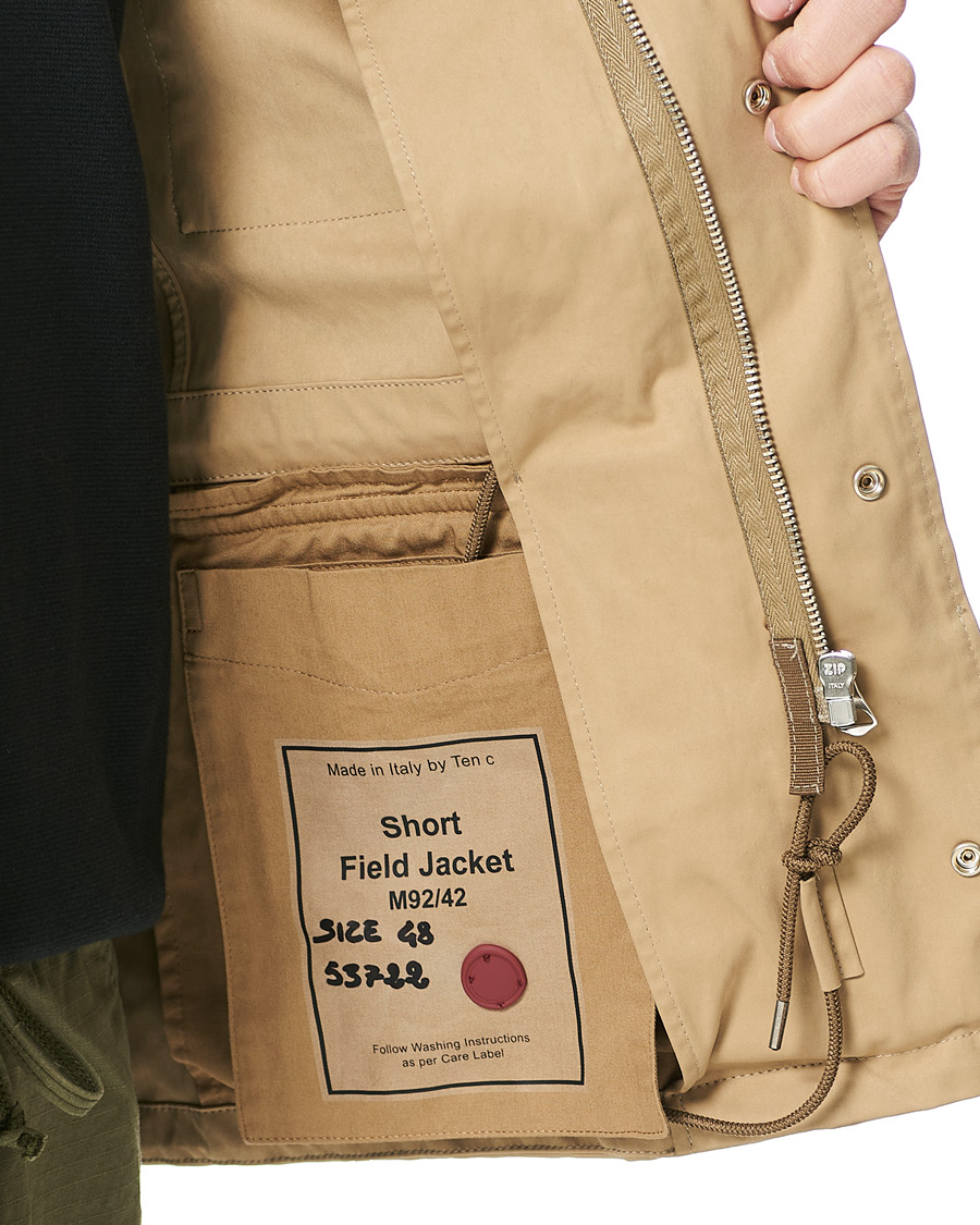 Herre | Jakker | Ten c | 9 oz Short Field Jacket Beige
