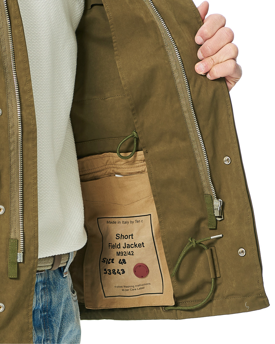 Herre | Jakker | Ten c | 9 oz Short Field Jacket Olive