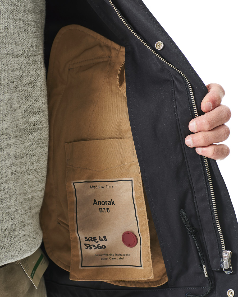 Herre | Jakker | Ten c | 9 oz Anorak Jacket Navy