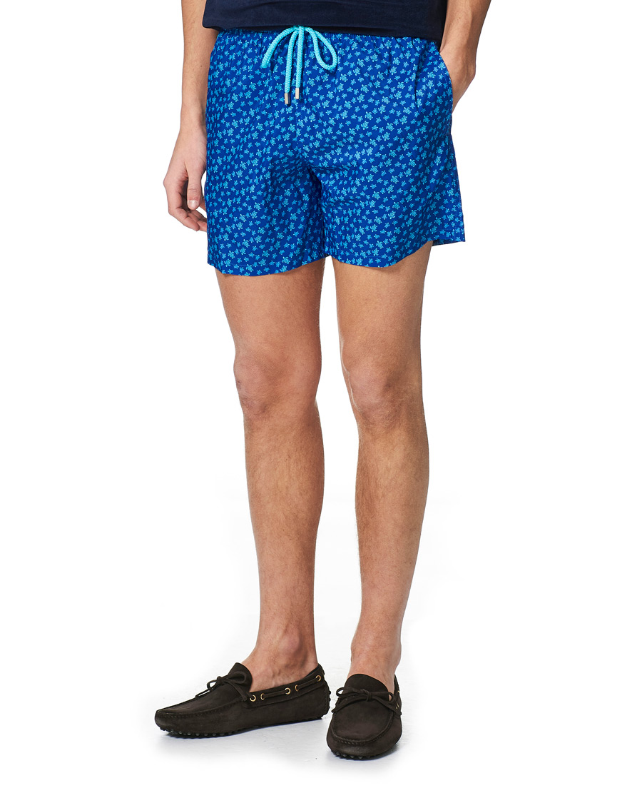 Herre | Badebukser | Vilebrequin | Mahina Swim Shorts Blue De Mar