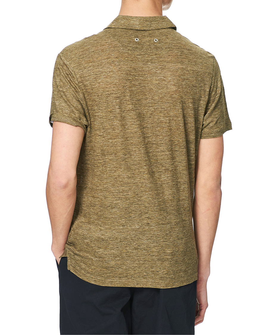 Herre | Polotrøjer | Vilebrequin | Jersey Linen Polo Olive Chine