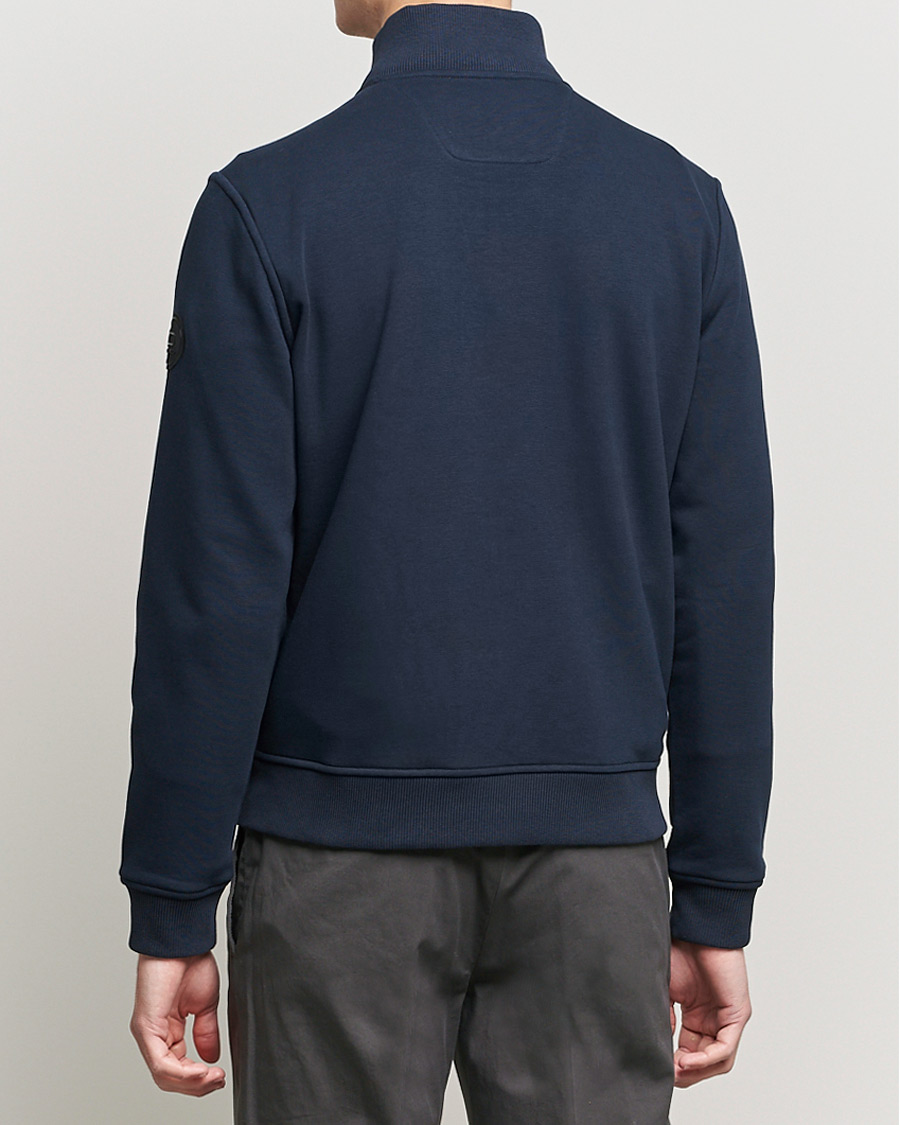 Herre | Trøjer | Woolrich | Padded Quilt Full Zip Sweater Melton Blue