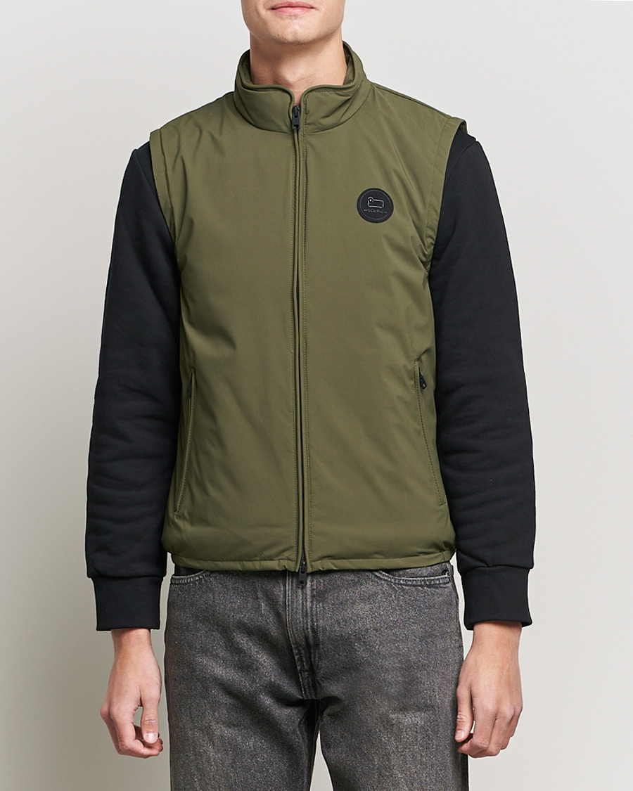 Herre | Jakker | Woolrich | Pacific Padded Vest Outdoor Green