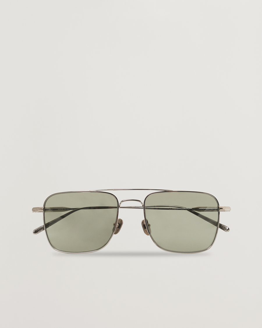 Herre | Brioni BR0101S Sunglasses Silver/Green | Brioni | BR0101S Sunglasses Silver/Green