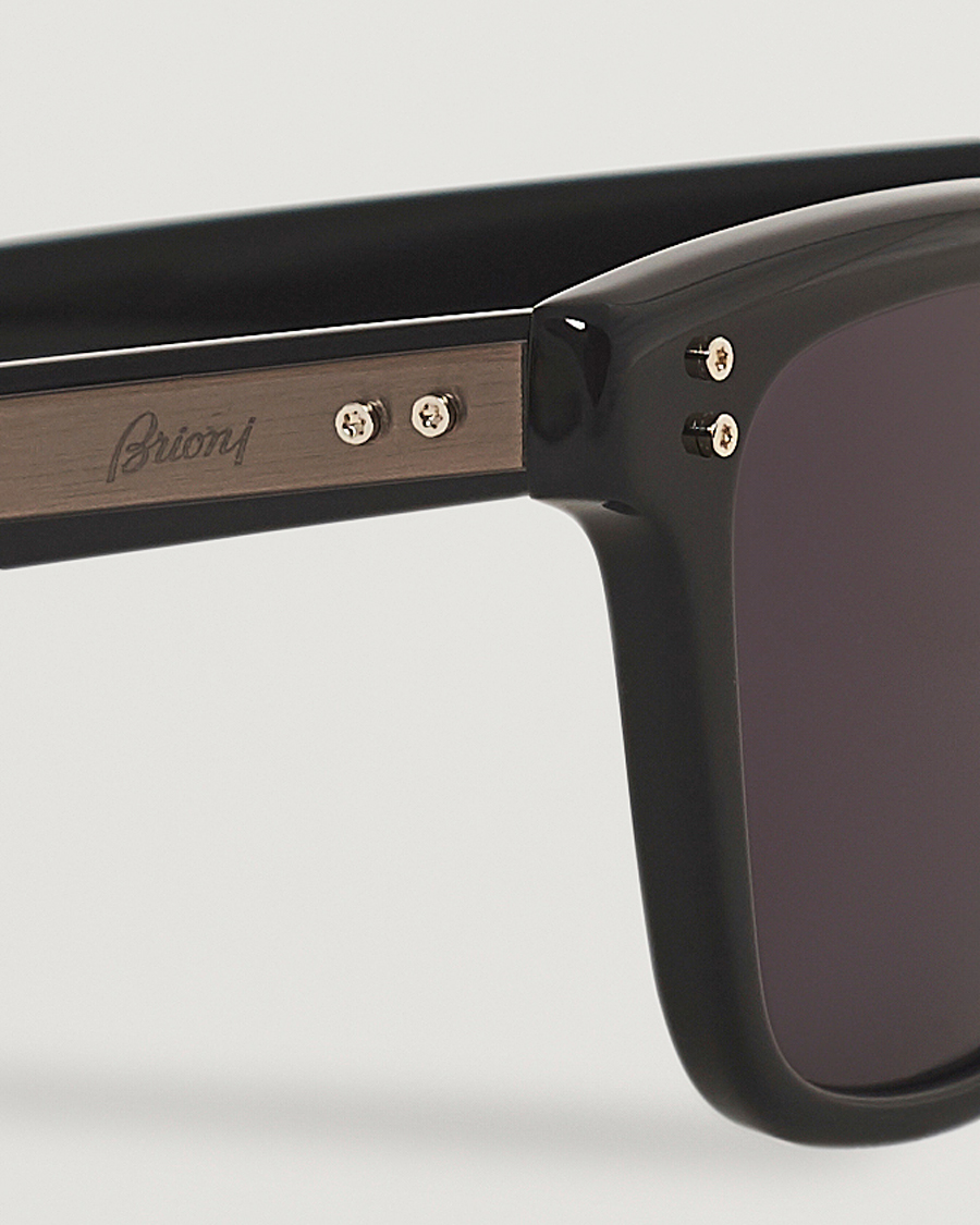 Herre | Brioni BR0099S Sunglasses Black/Grey | Brioni | BR0099S Sunglasses Black/Grey