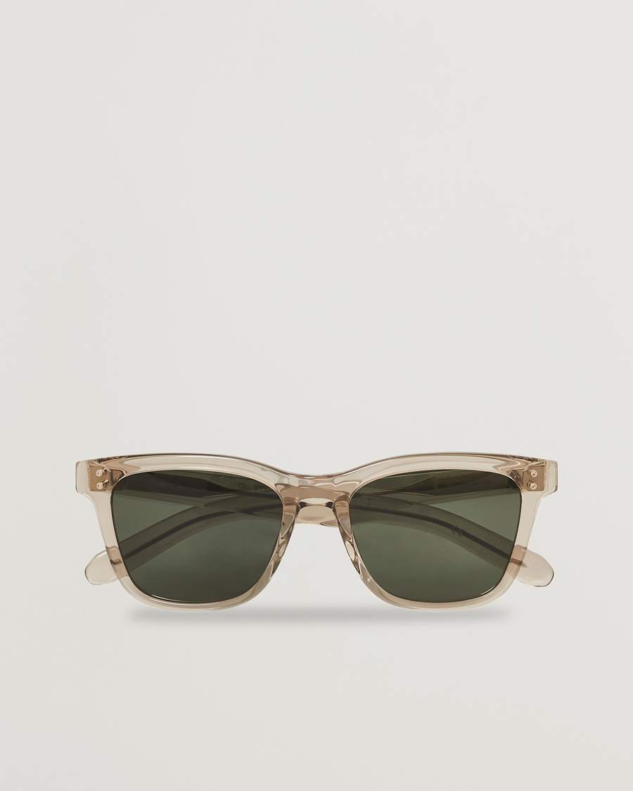 Herre | Buede solbriller | Brioni | BR0099S Sunglasses Beige/Green