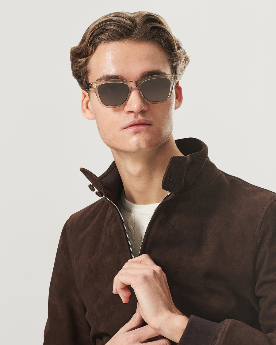 Herre | Brioni BR0099S Sunglasses Beige/Green | Brioni | BR0099S Sunglasses Beige/Green