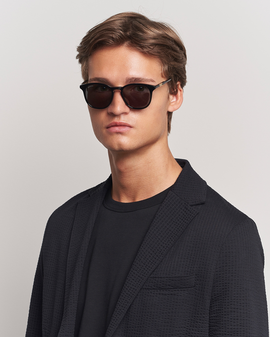 Herre | Gucci GG1157S Sunglasses Black/Grey | Gucci | GG1157S Sunglasses Black/Grey